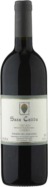 Вино Poderi del Paradiso, Saxa Calida Rosso, Toscana IGT, 2021