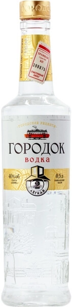 Водка Городок Легкая, 0.5 л