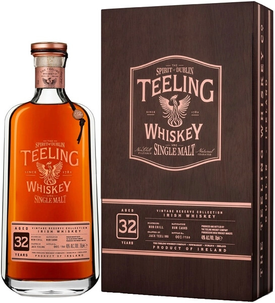 Виски Teeling, Single Malt 32 Year Old, wooden box, 0.7 л