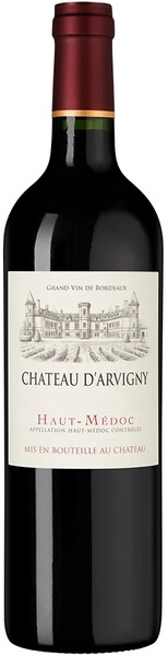Вино "Chateau d'Arvigny", Haut-Medoc AOC, 2022
