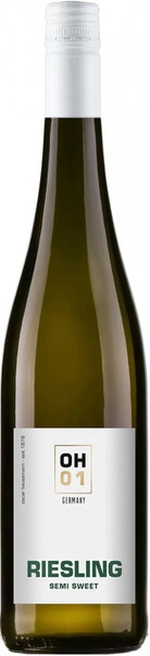 Вино Oscar Haussmann, OH01 Riesling Semi Sweet, 2023