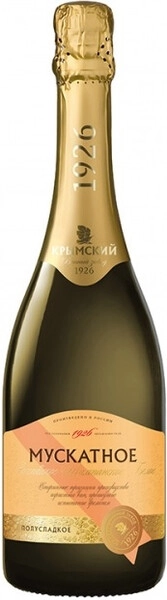Игристое вино Крымский винный завод, "Крымское" Мускатное