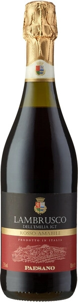 Игристое вино Paesano Lambrusco Rosso Amabile, Emilia IGT