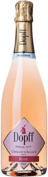 Игристое вино Dopff au Moulin, Cremant d'Alsace Rose Brut