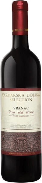 Вино Vardarska Dolina, Selection Vranac, 2021