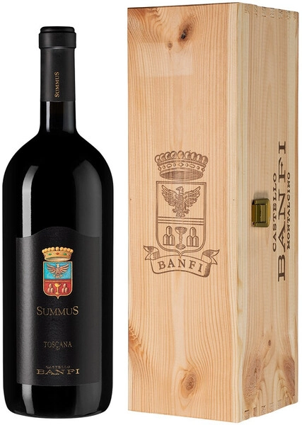 Вино Banfi, SummuS, Sant'Antimo DOC, 2017, wooden box, 1.5 л