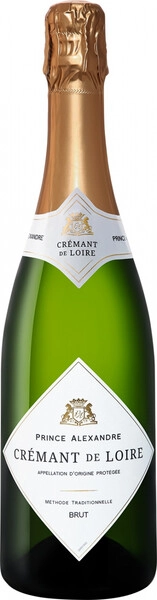 Игристое вино "Prince Alexandre" Cremant de Loire AOC Brut, 2022