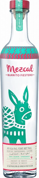 Мескаль Burrito Fiestero Joven Cenizo, 0.75 л