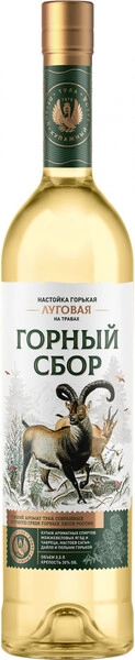 Ликер "Луговая" Горный Сбор, настойка горькая, 0.5 л