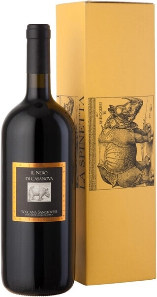 Вино La Spinetta, Sangiovese Il Nero di Casanova, Toscana IGT, 2014, gift box, 1.5 л