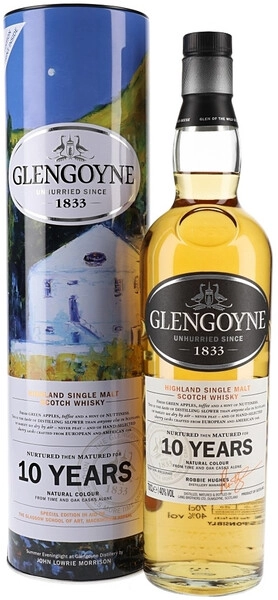 Виски Glengoyne 10 Years Old, in tube, 0.7 л