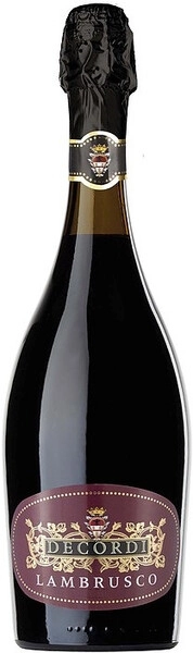 Игристое вино Decordi Rosso Amabile, Lambrusco dell'Emilia IGT