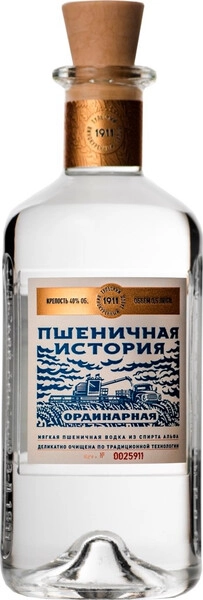 Водка Пшеничная история Ординарная, 0.5 л