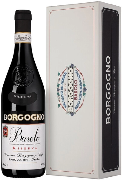 Вино Borgogno, Barolo Riserva DOCG, 2017, gift box