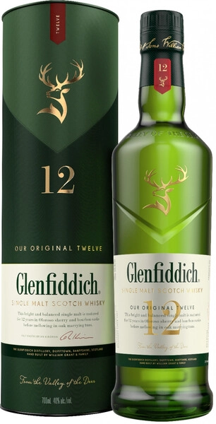 Виски Glenfiddich 12 Years Old, in tube, 0.7 л