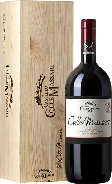 Вино Castello ColleMassari, ColleMassari, Montecucco Rosso Riserva DOC, 2015, wooden box, 1.5 л