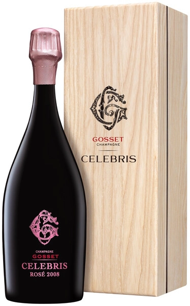 Шампанское Gosset, Celebris Rose, Champagne AOC, 2008, wooden box