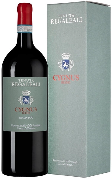 Вино Tasca d'Almerita, Cygnus Sicilia DOC, 2019, gift box, 1.5 л