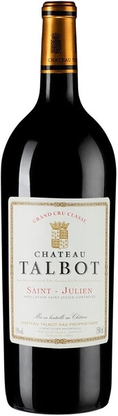 Вино Chateau Talbot, St-Julien AOC 4-me Grand Cru Classe, 2015, 1.5 л