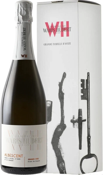 Шампанское Waris Hubert, Albescent Grand Cru Blanc de Blanc, Champagne AOC, gift box
