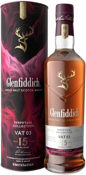 Виски Glenfiddich, Perpetual Collection Vat 03 15 Years, in tube, 0.7 л