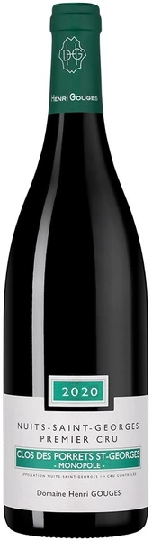 Вино Domaine Henri Gouges, Nuits-St-Georges 1er Cru AOC "Clos des Porrets St-Georges", 2020