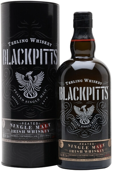 Виски Teeling, Blackpitts Peated Single Malt, in tube, 0.7 л