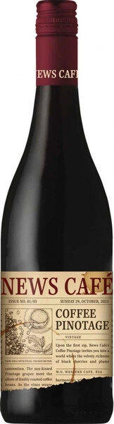 Вино News Cafe Coffee Pinotage, Western Cape WO, 2023