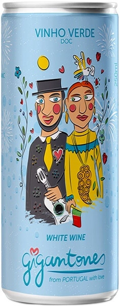 Вино Gigantones Branco, Vinho Verde DOC, in can, 250 мл