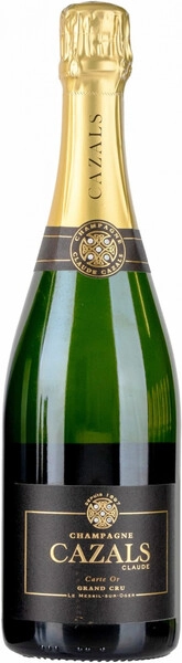 Шампанское Claude Cazals, "Carte Or" Blanc de Blancs Grand Cru Brut, Champagne AOC, 2021