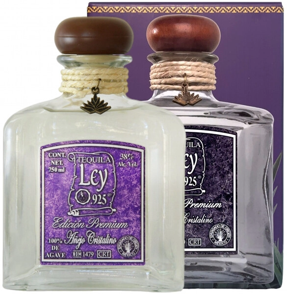 Текила Ley 925 Anejo Cristalino Premium, gift box, 0.75 л