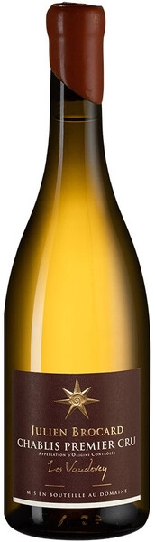 Вино Julien Brocard, Chablis 1-er Cru Les Vaudevey AOC, 2020