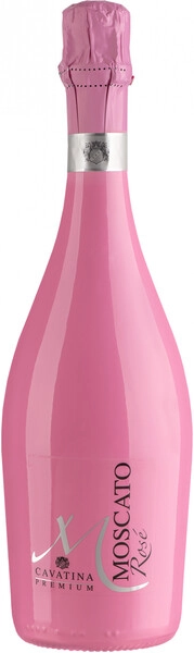 Игристое вино Cavatina Moscato Spumante Rose Semi-Sweet, rose bottle