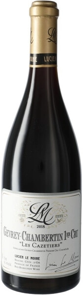 Вино Lucien Le Moine, Gevrey-Chambertin Premier Cru Les Cazetiers AOC, 2018