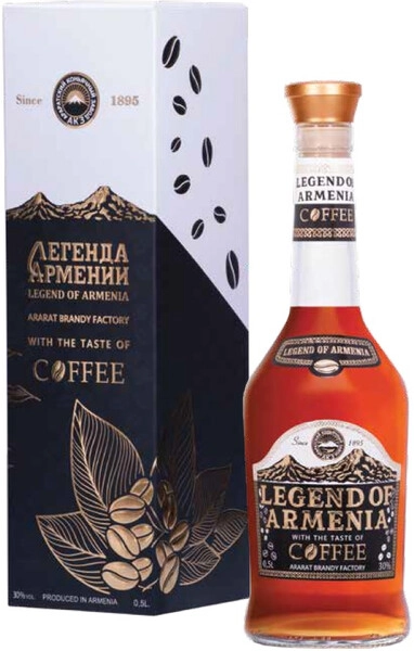 Коньяк "Легенда Армении" Кофе, в подарочной коробке, 0.5 л