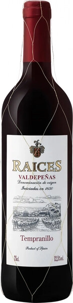 Вино "Raices" Tempranillo, Valdepenas DO, 2024