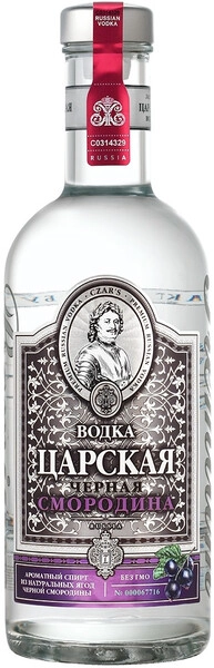 Водка "Царская" Оригинальная, Черная смородина, 0.5 л
