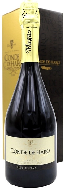 Игристое вино Muga, Cava Conde de Haro Brut Reserve, Rioja DOC, 2020, gift box