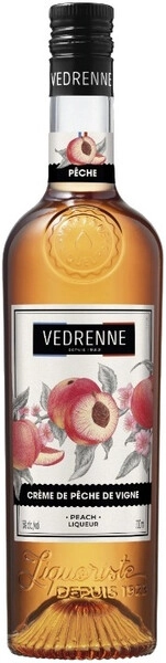 Ликер Vedrenne, Creme de Peche de Vigne (15%), 0.7 л