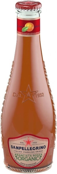 Вода S. Pellegrino Aranciata Rossa, Glass, 200 мл
