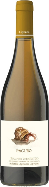 Вино Cipriana, Paguro Bolgheri Vermentino DOC, 2023