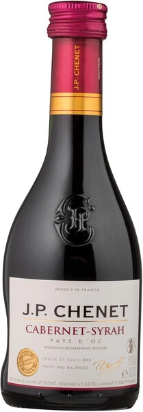 Вино J. P. Chenet, Cabernet-Syrah, Pays d'Oc IGP, 187 мл