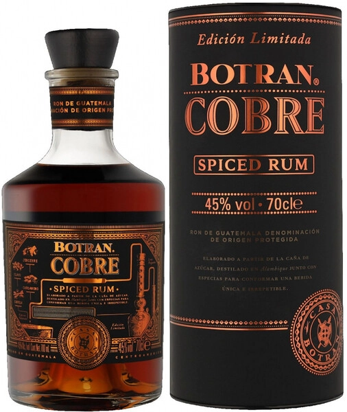Ром Botran Cobre Spiced, in tube, 0.7 л