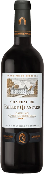 Вино Chateau de Paillet-Quancard, Cadillac-Cotes de Bordeaux AOC, 2019