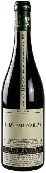 Вино Chateau d'Arlay, Pinot Noir, Cotes du Jura AOC, 2018
