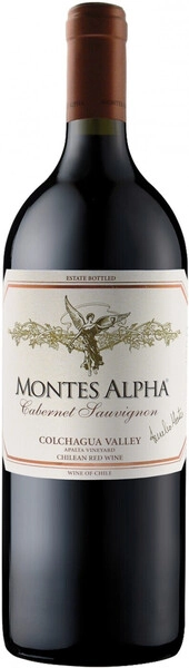 Вино Montes Alpha Cabernet Sauvignon, Valle de Colchagua DO, 2020, 1.5 л