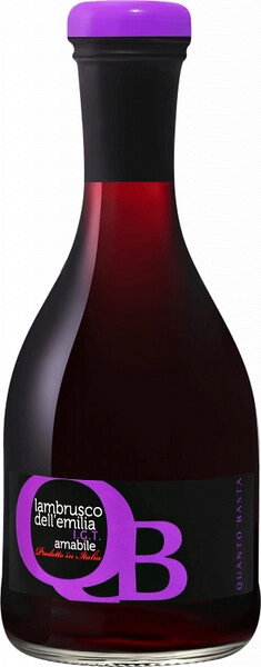 Игристое вино Quanto Basta Lambrusco dell'Emilia Rosso IGT, 200 мл