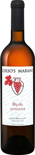 Вино Batono, Lekso's Marani Mtsvane Qvevri, 2020