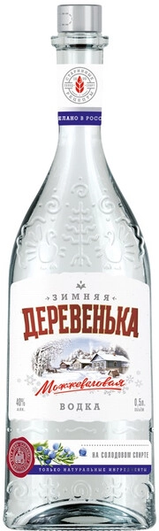 Водка Зимняя деревенька Можжевеловая, 0.5 л