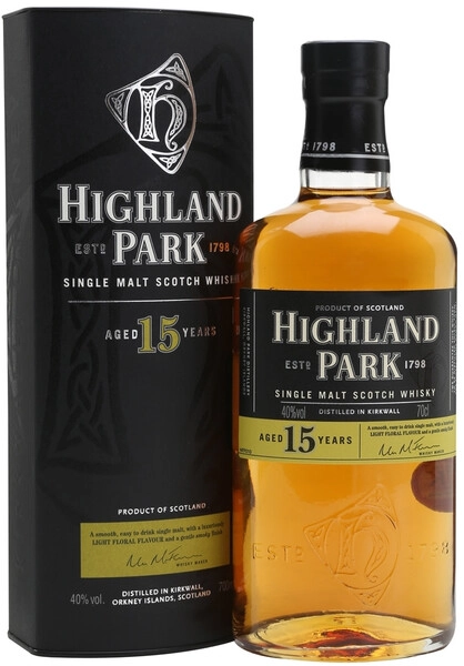 Виски Highland Park 15 Years Old, with box, 0.7 л